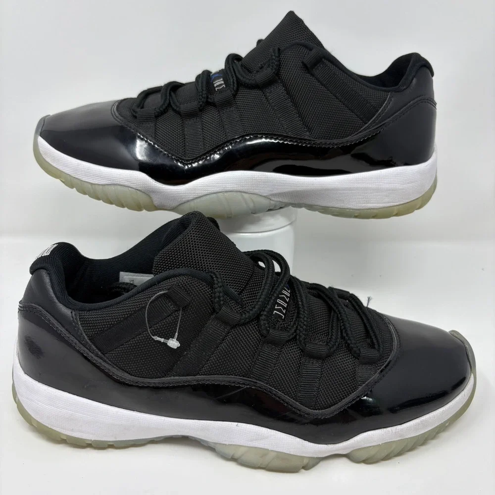 Jordan Air Jordan 11 Retro Low Men's Size 9.5 Black Shoes Sneakers (FV5104-004)